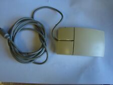 Logitech PS/2 2 button Mouse M-SF14-2 ball type corded works great yellowed picture