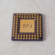 Vintage Intel QA8096 CPU PGA Gold RARE Collectible QA8096-90 1984 Malay C picture