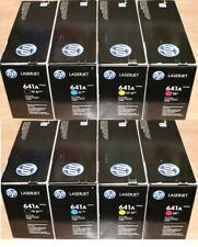 2 SETS Genuine OEM FACTORY SEALED HP C9720A C9721A C9722A C9723A Toners 641A picture