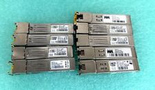 LOT OF 9 Genuine Cisco GLC-T GBIC 1.25Gbps 1000BASE-T SFP Transceivers- READ picture