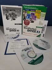 Corel WordPerfect Office X3 Standard (3) Discs and Authenticity Card / Number XP picture
