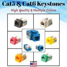 Keystone Jack Cat5e Cat6 UL Listed Network Ethernet RJ45 8P8C 110 Punch Down Lot picture