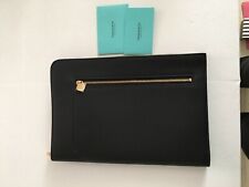 Tiffany & Co Black Leather Case Tablet Ipad Document Holder l 100% authentic picture