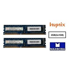 Hynix Memory 2GB (2x 1GB) 8500U Desktop PC RAM DDR3 1RX8 HMT112U6TFR8C-G7 picture