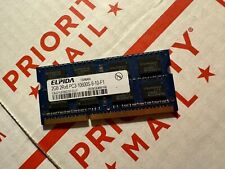 ELPIDA 2 GB 2Rx8 PC3-10600S-9-10-F1 HP PN 579155-001 Laptop Memory Ram Stick picture