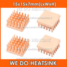 15x15x7mm Pure Pin Fins Copper Heatsink With or Without Tape for IC Electronic picture