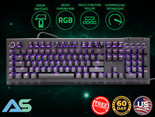 Razer BlackWidow V4 Pro Wired Green Clicky Switch Mechanical Full Size Keyboard picture