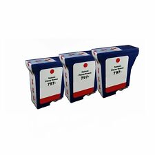 3PK 797-M Red Ink Cartridge Pitney Bowes MailStation K7M0 K7M0 mail picture