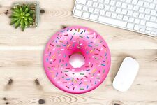 Pink Donut Mouse Pad 7.5
