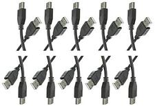 CE 10 Pack, 10 Feet USB 2.0 Type A Male to Type A Male Cable, Black, CNE464539 picture