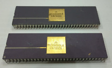 QTY. 02  Motorola MC68000L8 VINTAGE CPU GOLD TOP, PURPLE CERAMIC, 2 CHIPS SALE  picture