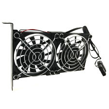 PCIe Slot Cooler Dual Fan Graphics Card Cooling Bracket 2300rpm Silent 3pin 4pin picture