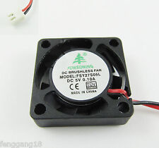 10x Brushless DC Cooling Fan 7 Blade DC 5V 25mm x25mmx07mm 2507 2 Pin Wire 0.1A picture