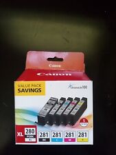 NEW/SEALED Genuine Canon PGI-280XL Black & CLI-281 Color 5 Pack Open But All New picture
