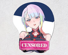 Anime Cyberpunk Edgerunners Lucy 3D Oppai Boob Mouse Pad Wrist Rest Gift picture
