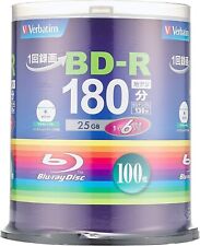 Verbatim Blu-ray Disc for 1-time recording BD-R 25GB 100 sheets white 100 sheets picture