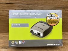 IOGear GPSU21 1-Port USB 2.0 Print Server w/ AC Adapter & USB Cable  picture