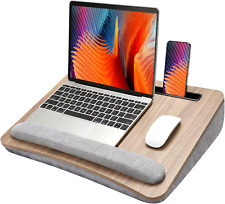 Portable Lap Laptop Desk with Pillow Cushion, Fits up to 15.6 Inch Laptop, with  picture