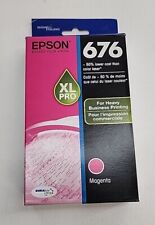 Epson 676XL Pro Magenta Ink Cartridge Genuine Original OEM New Sealed 12/2024 picture