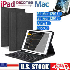 Smart Case with Bluetooth keyboard For iPad Air 1/2 /5th 6th 2018 Gen 9.7