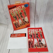 Conflict in Vietnam IBM PC Game Micro Prose Disk Manual & Box Vintage 1986 picture