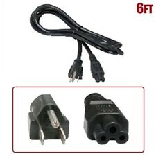 6FT 18/3 Gauge Power Cord Cable NEMA 5-15P Male to C5 Female 120V 10A SJT Black picture