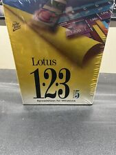 Lotus 123 Spreadsheet for Windows Release 5 MS Dos Box w/ Manuals Software 1994 picture