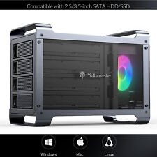 Yottamaster 4 Bay RAID RGB Hard Drive Enclosure For 2.5/3.5