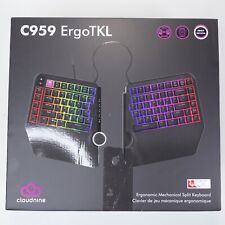 Cloud Nine ErgoTKL Ergonomic Split Mechanical Keyboard – Kailh Box Red picture