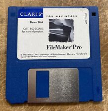 Vintage CLARIS FileMaker Pro V2.0 Demo Disk for Mac TESTED and WORKING picture