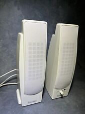 Altec Lansing Computer Speakers Series 100 Powered Audio Model:120 White NICE picture
