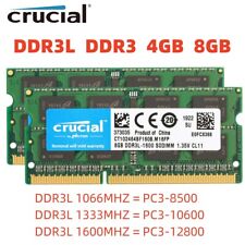Crucial DDR3 DDR3L 4GB 8GB 1600 MHz 1333 Memory RAM SO-DIMM for Laptop Notebook picture
