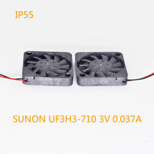5pcs SUNON UF3H3-710 3V 0.037A 1703 1.7cm Mini Brushless DC Cooling Fan Black picture