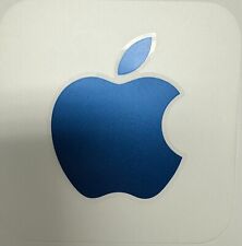 Genuine iMac M1 Apple Logo Sticker (Metallic Blue)     picture