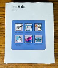LOTUS WORKS REFERENCE SEALED VINTAGE BOOK 1990 w FLOPPY DISK Training Package picture