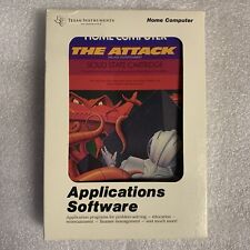 TI-99/4A THE ATTACK Texas Instruments Computer Game Cartridge 1981 in box picture