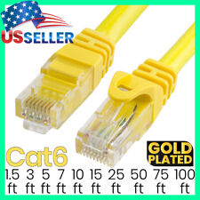 Yellow Cat6 Cable Ethernet RJ-45 Cat6 Patch Cord Internet LAN Network Wire LOT picture