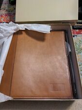 Vintage EMPTY IBM 3 ring binder top grain leather, new old stock, New picture