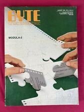 Aug 1984 BYTE MAGAZINE v9 #8 - MODULA-2 - 1st Macintosh / IBM PCjr Review - Nice picture