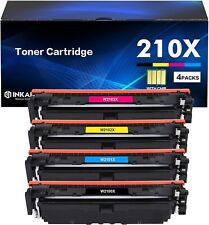 210X Toner Cartridges 4 Pack High Yield 210A (with Chip) Save $$$ - NEW picture
