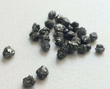 10cts 3 to 5 mm Natural Black Rough Diamond, Uncut Raw Black  Loose Diamond Lot picture