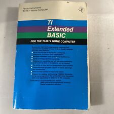 TI-99/4A ORIGINAL TI EXTENDED BASIC PROGRAMMING MANUAL TEXAS INSTRUMENTS PB BOOK picture