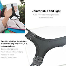 Universal Tablet Hand Strap Holder Swivel PU Leather Handle Grip w Elastic Belt picture