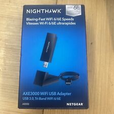 NETGEAR Nighthawk AXE3000 Tri-Band Adapter - Black-NEW picture