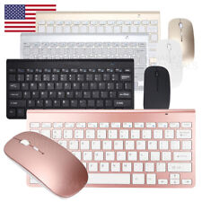 Wireless Keyboard And Mouse Set Mini 2.4G Waterproof For Mac Apple PC Computer picture