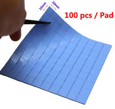 100Pcs 10x10x0.5mm CPU Heatsink Cooling Thermal Conductive Silicone Pad Y7 picture