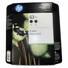 2 Pack Genuine HP 63XL High Yield Black #988363 HP OfficeJet HP DeskJet HP Envy picture