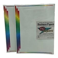 Rainbow Ink Jet Laser Printer Paper 200 pages Pride Lot of 2 Vintage  picture