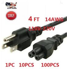 4ft 5ft Standard AC Power Cord Cable 3 Prong Plug IEC-60320 / IEC320   WHOLESALE picture