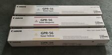 Lot of 3 Canon GPR-56 Yellow, Cyan, & Magenta Toner Cartridges 🔥🔥🔥 picture